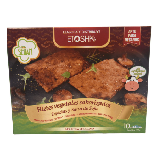 Filete de Seitan Etosha Especias y Salsa de Soja x10 Unidades