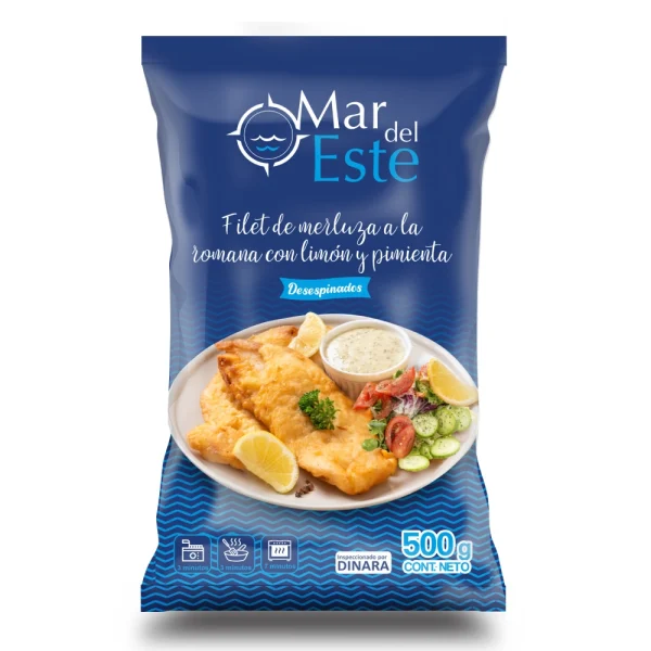 Filet de Merluza a la Romana con Limón y Pimienta Mar del Este 500 gs