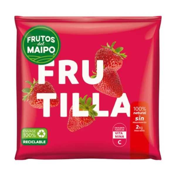 Frutillas Congeladas Frutos del Maipo 2 Kg