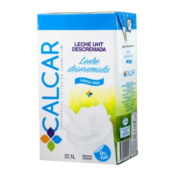 Leche UHT Larga Vida Descremada Calcar