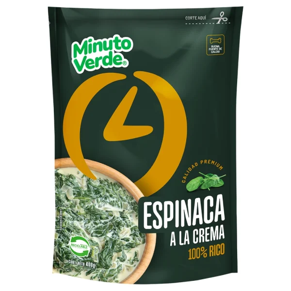 Espinaca a la Crema Minuto Verde 400 gs