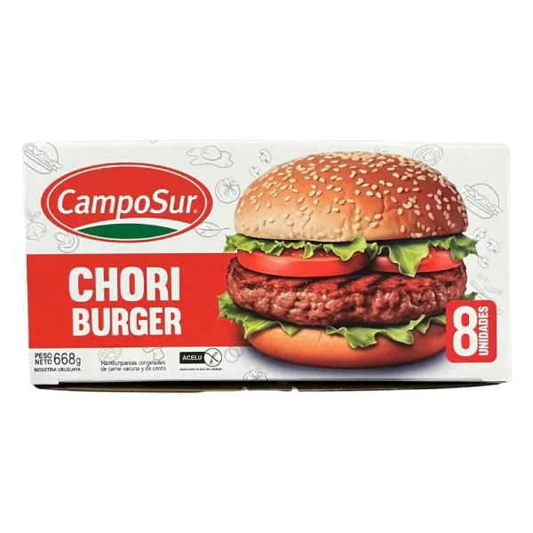 Hamburguesas Chori Burger CampoSur x8 Unidades