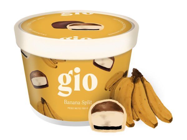 Banana Split Bañadas en Chocolate GIO 150 gs