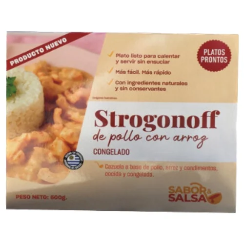 Strogonoff de Pollo Congelado Sabor & Salsa 500 g