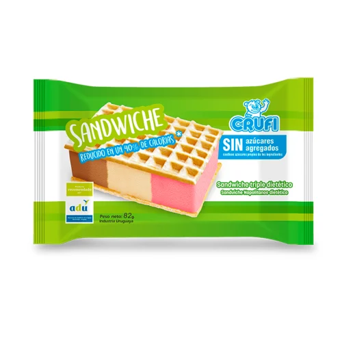 Sándwich Helado Crufi Sin Azúcar