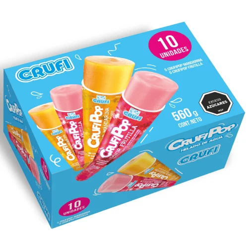 Caja de Crufi Pop Helado 10 unidades