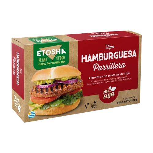 Hamburguesa de Soja Parrillera Etosha 4 unidades